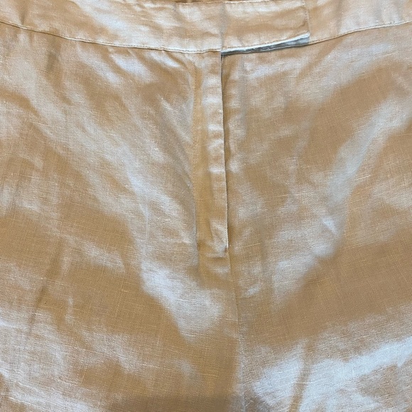 Max Studio 100% Linen Pants in Cream Size 16 - Picture 2 of 7